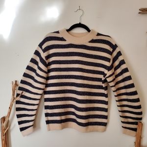 Ba&sh Wool Blue and White striped sweater.